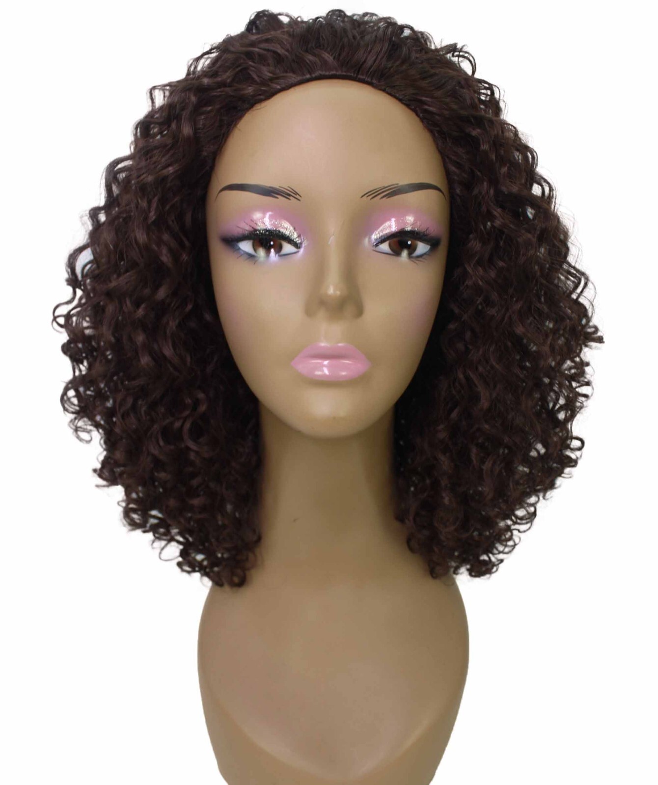LUXLUXE Tatiana Curly Body Waves 15 in Long Half Wig, BH-0002