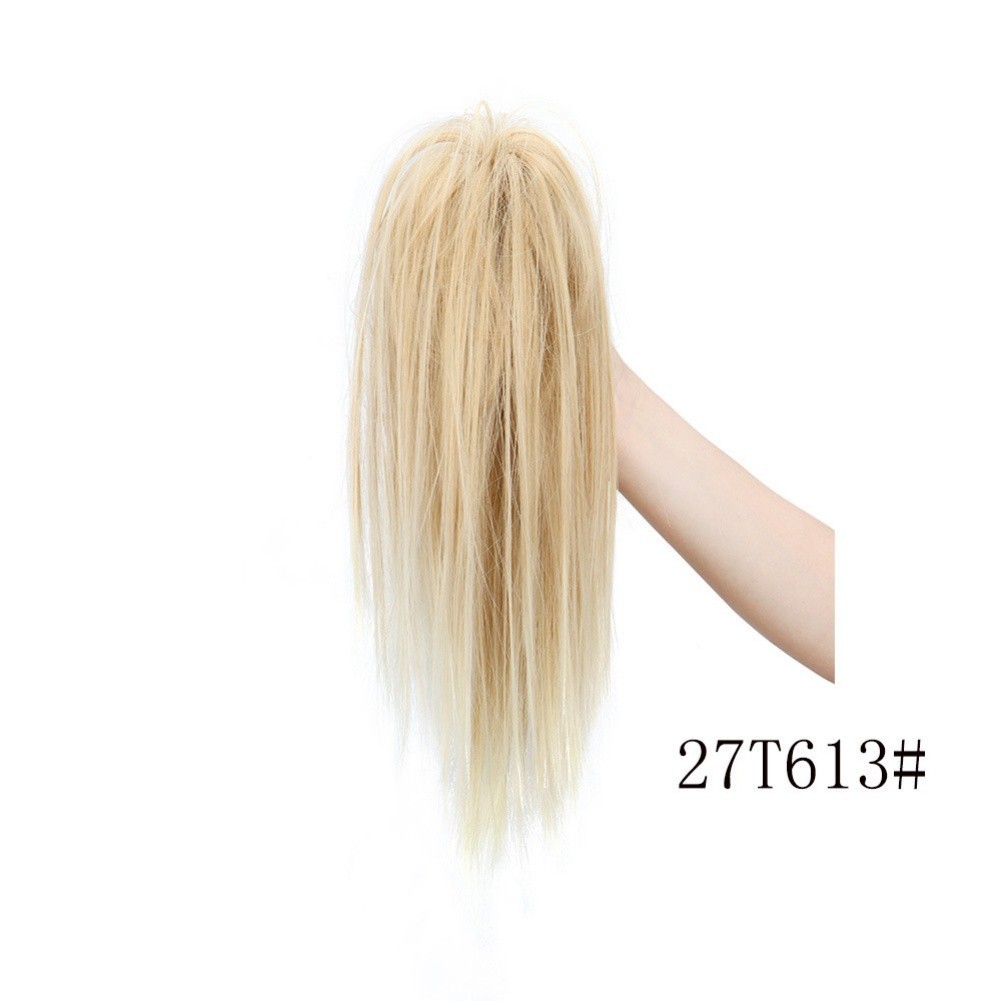 Synthetic Hair Ponytail Extensions Half Up Waterfall 35cm High Temperature Wire