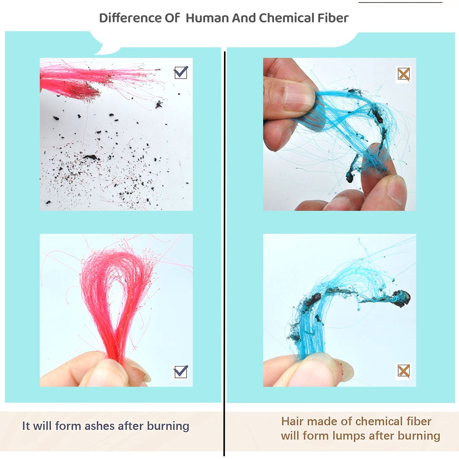 Colored Hair Rainbow I Tip Human Hair Extension With FREE Micro Beads and Hook