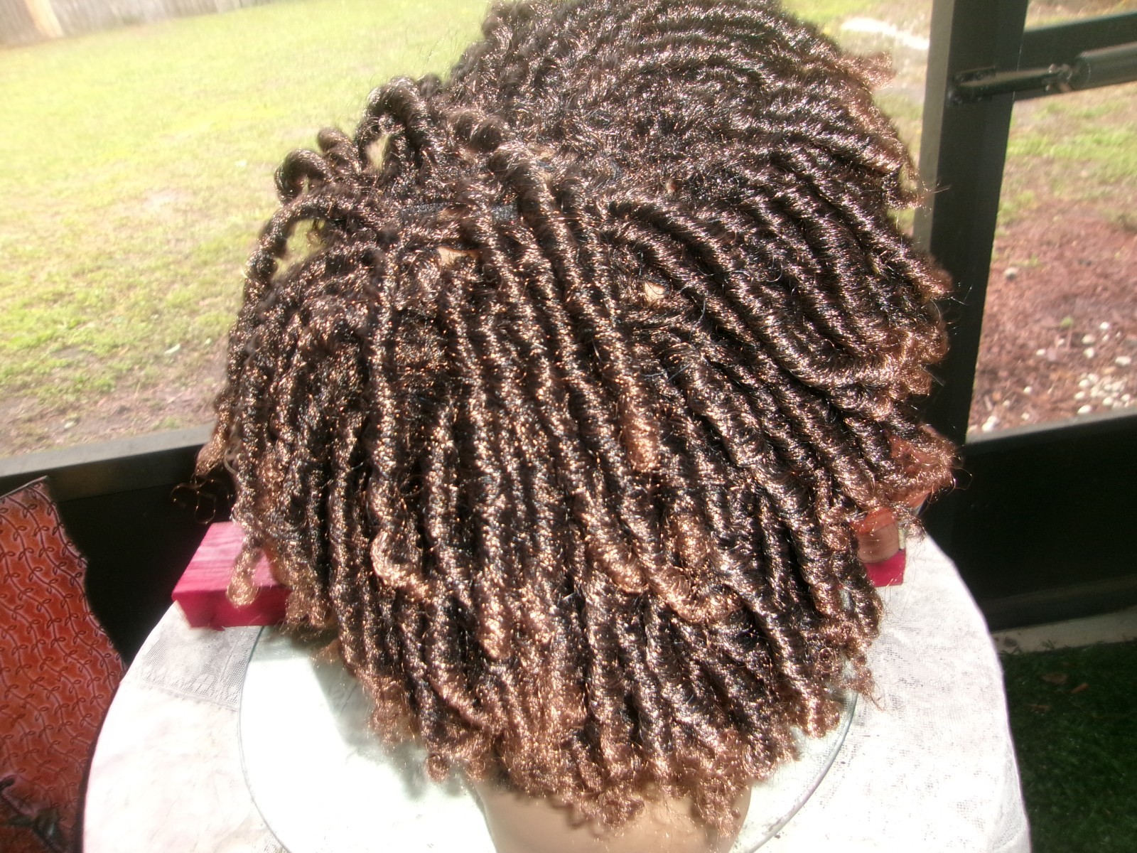 Black Women Twist Braided Dreadlock Braiding Short 12” Crochet Wig