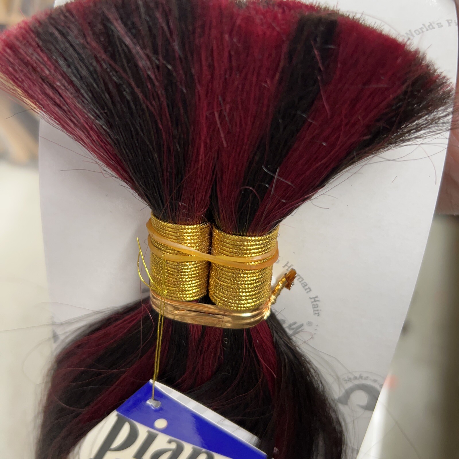 100% Human Hair Bulk-Braid/Braiding. Milky Way 16″ Yaky Straight Color 1B/530