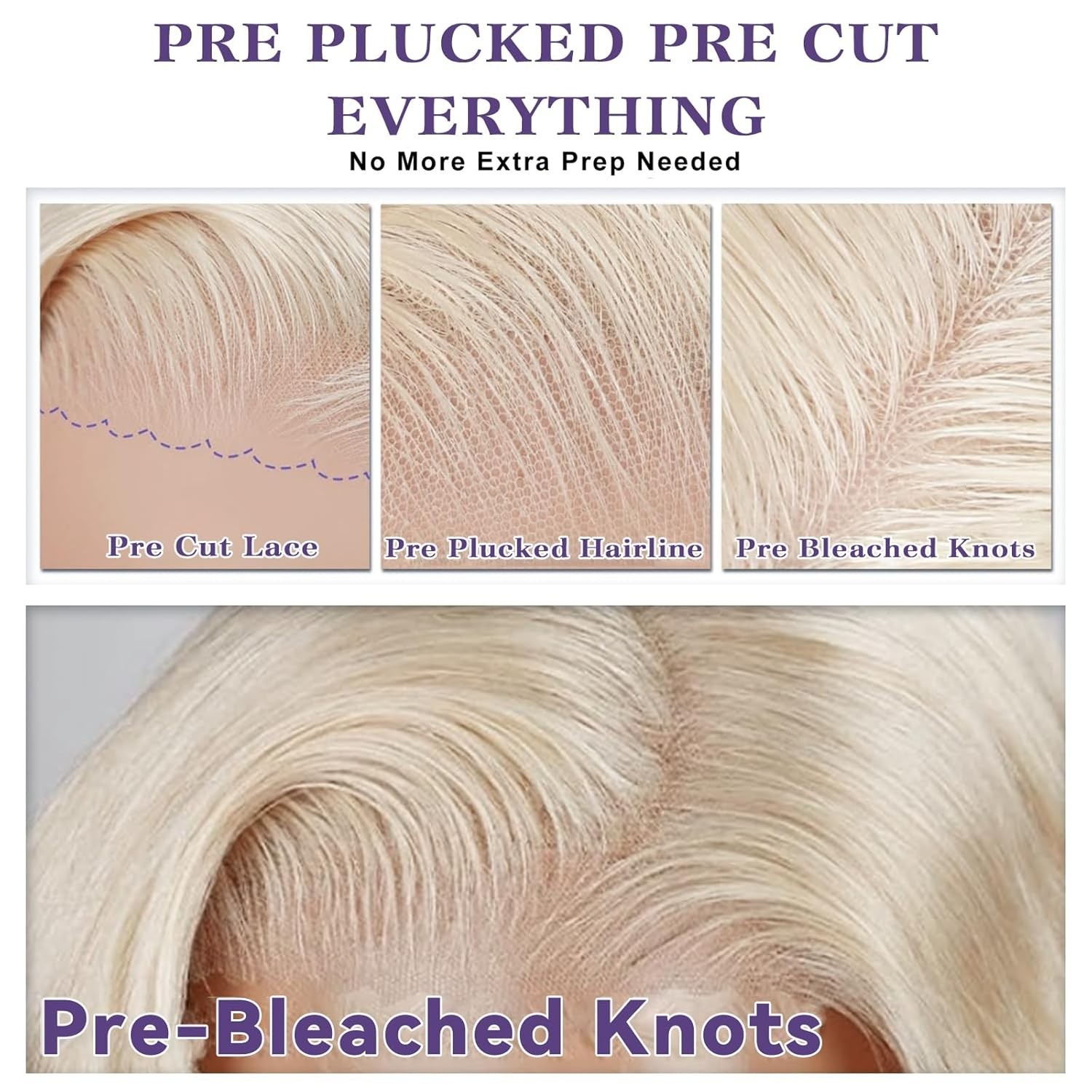 100 % HUMAN HAIR BODY WAVE LACE FRONT WIGS PLATIUM 22′