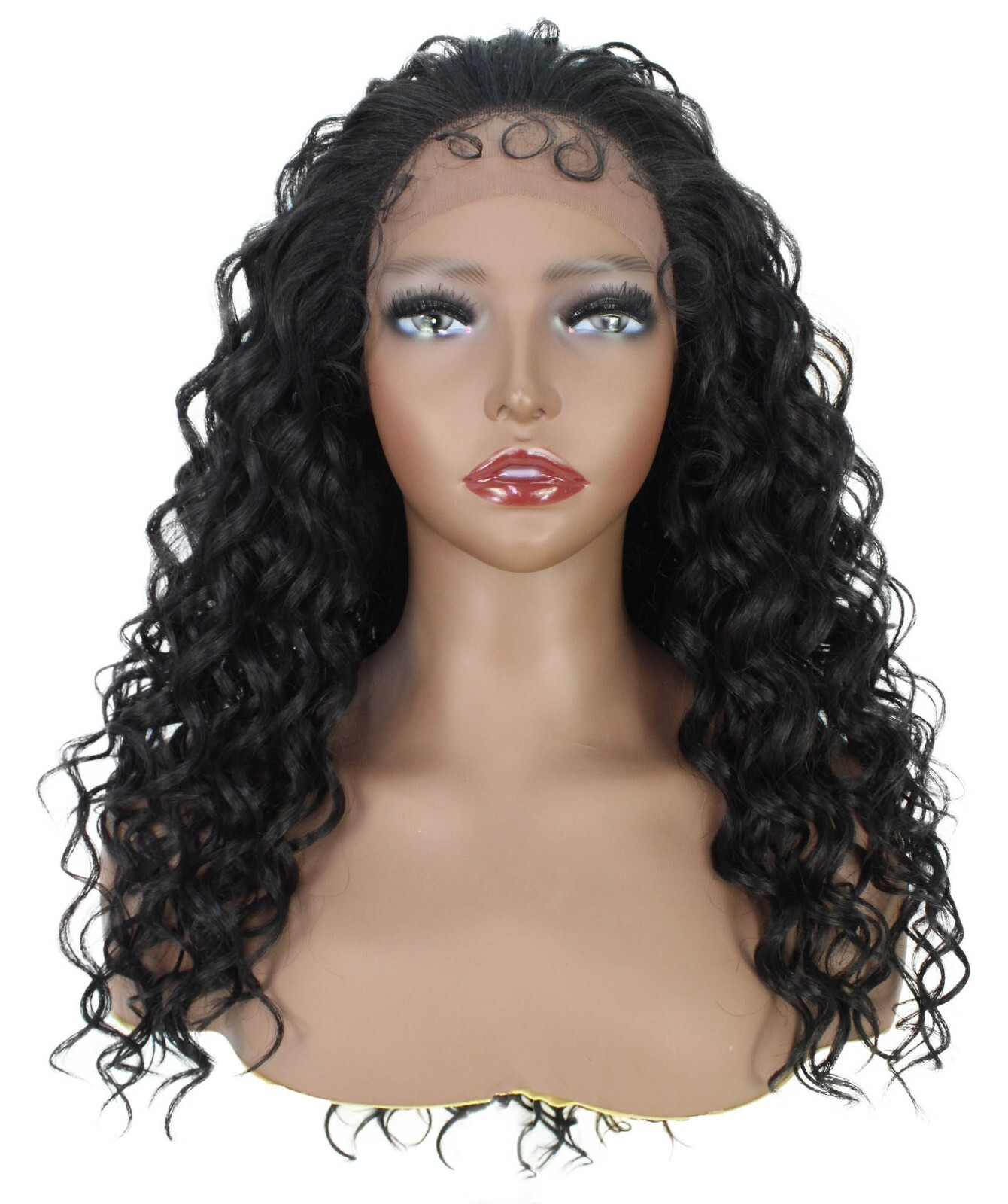 LUXLUXE Carrie Curly 24 in Lace Front Wig Heat Resistant Synthetic Fiber BL-0159