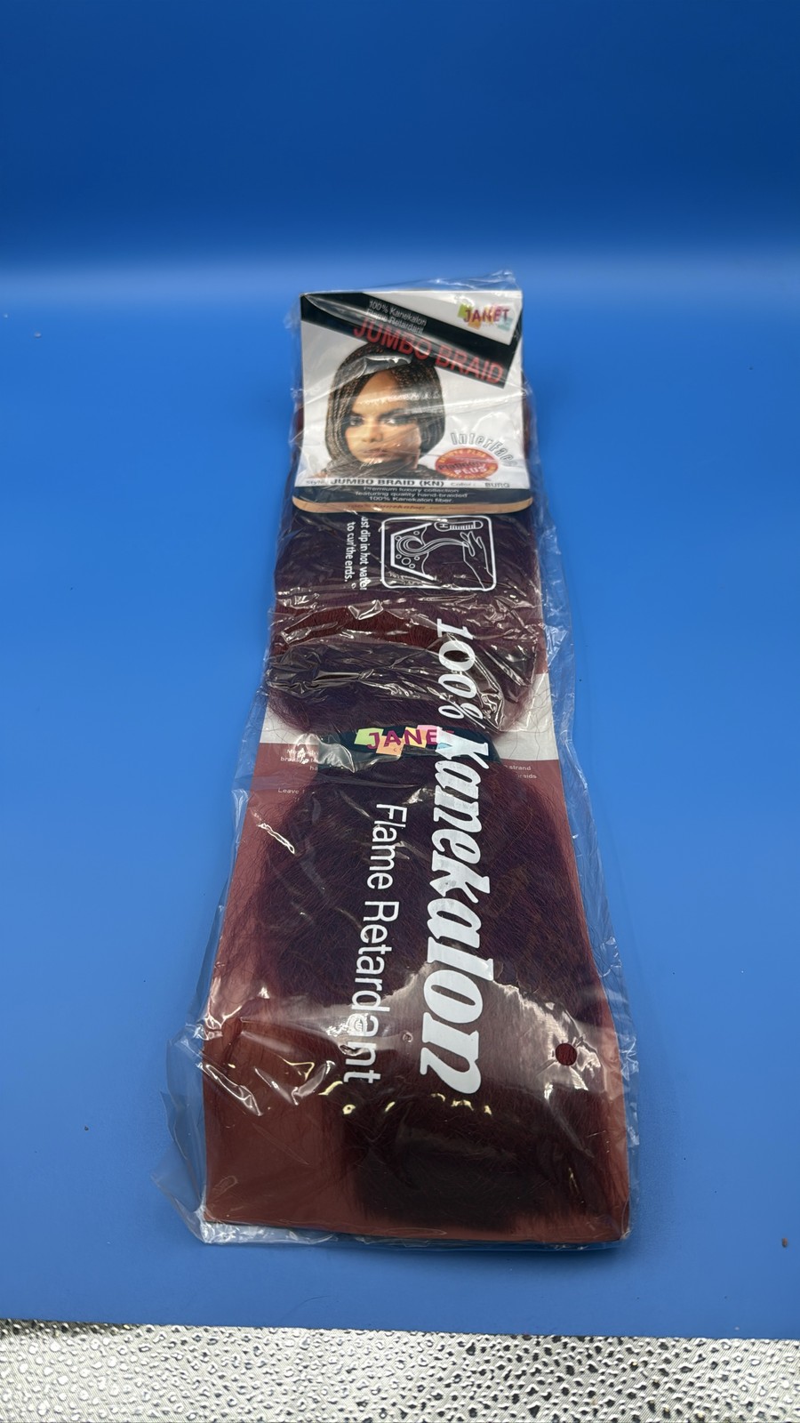 Jumbo Braid Kanekalon Hair Extension Maroon