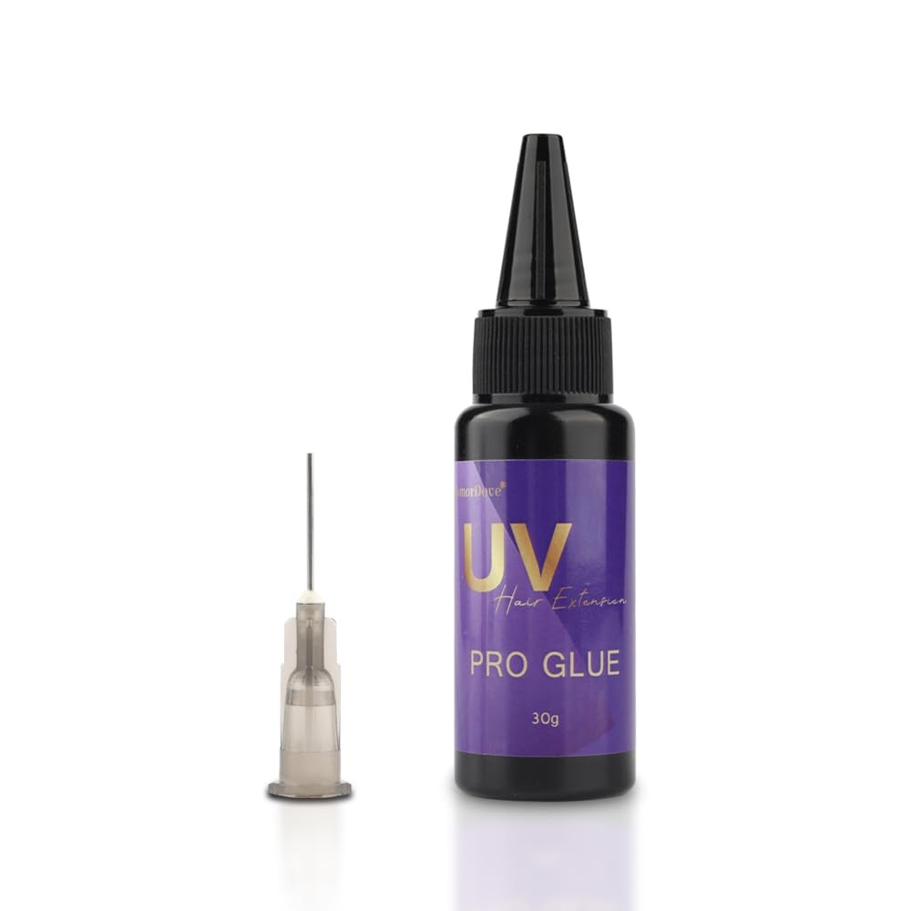 30g Invisible UV Hair Extension Adhesive for Bonding and Removable Use