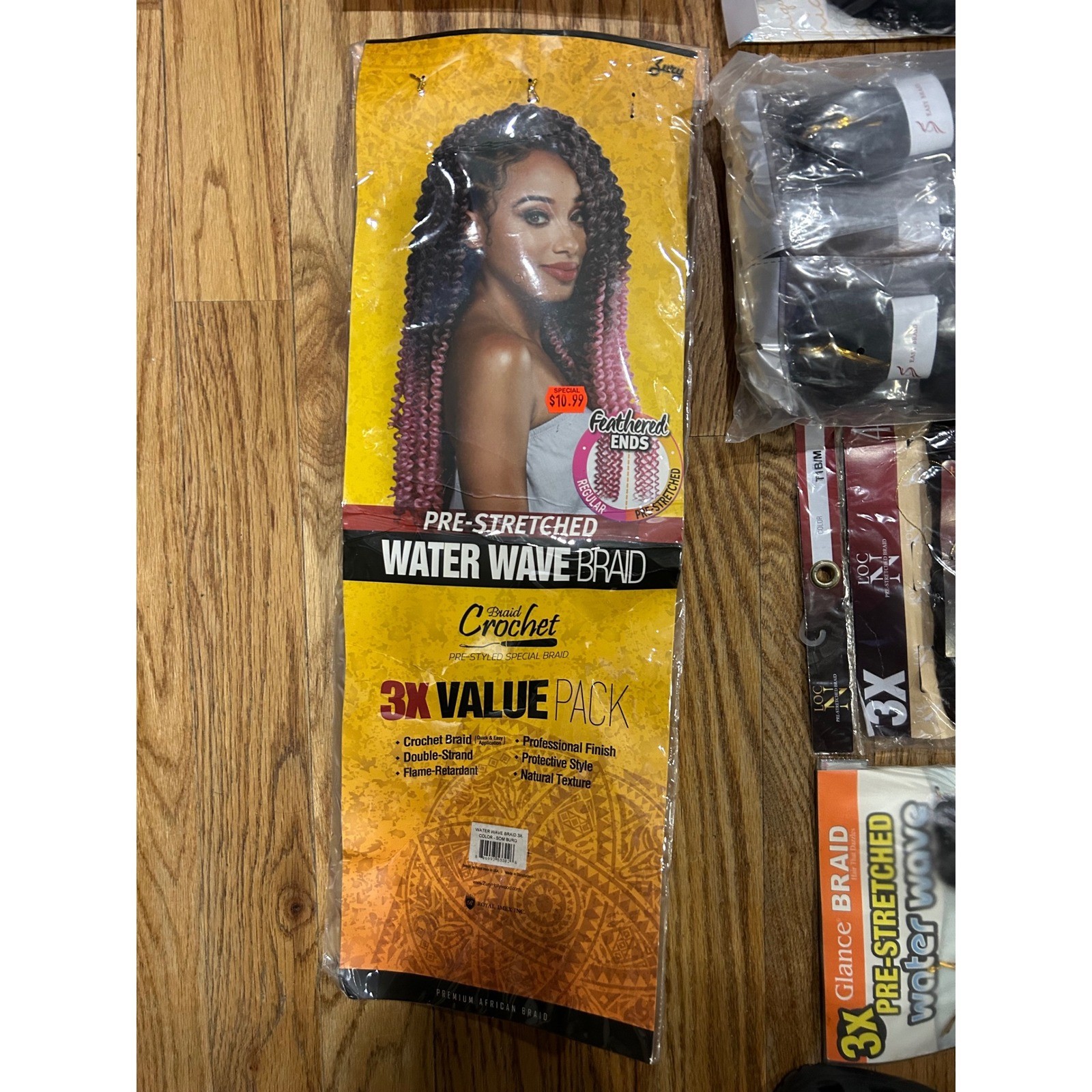 Hair Extensions Assorted Lot of 38 Kanekalon Braiding Hair Styles Brown Blonde