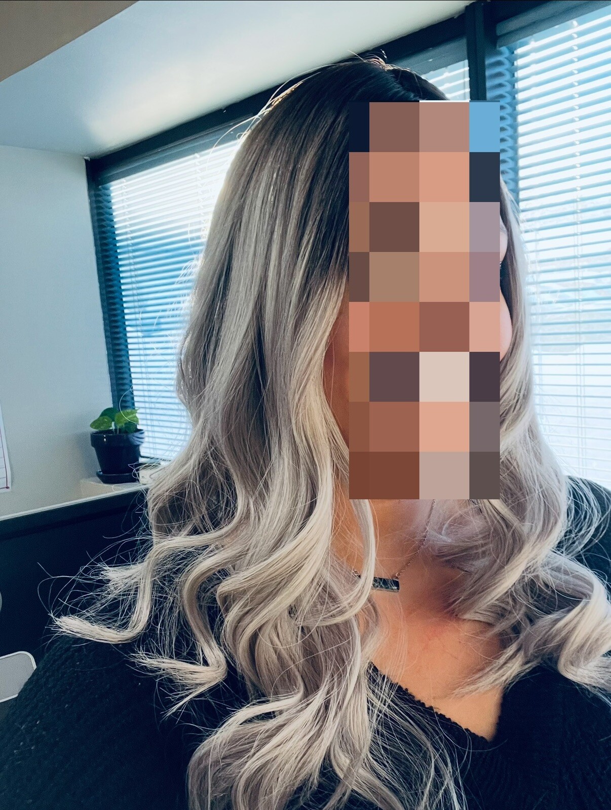 Mongolian Hair Silk Top Wig: Super Thick And Long! Platinum Blonde