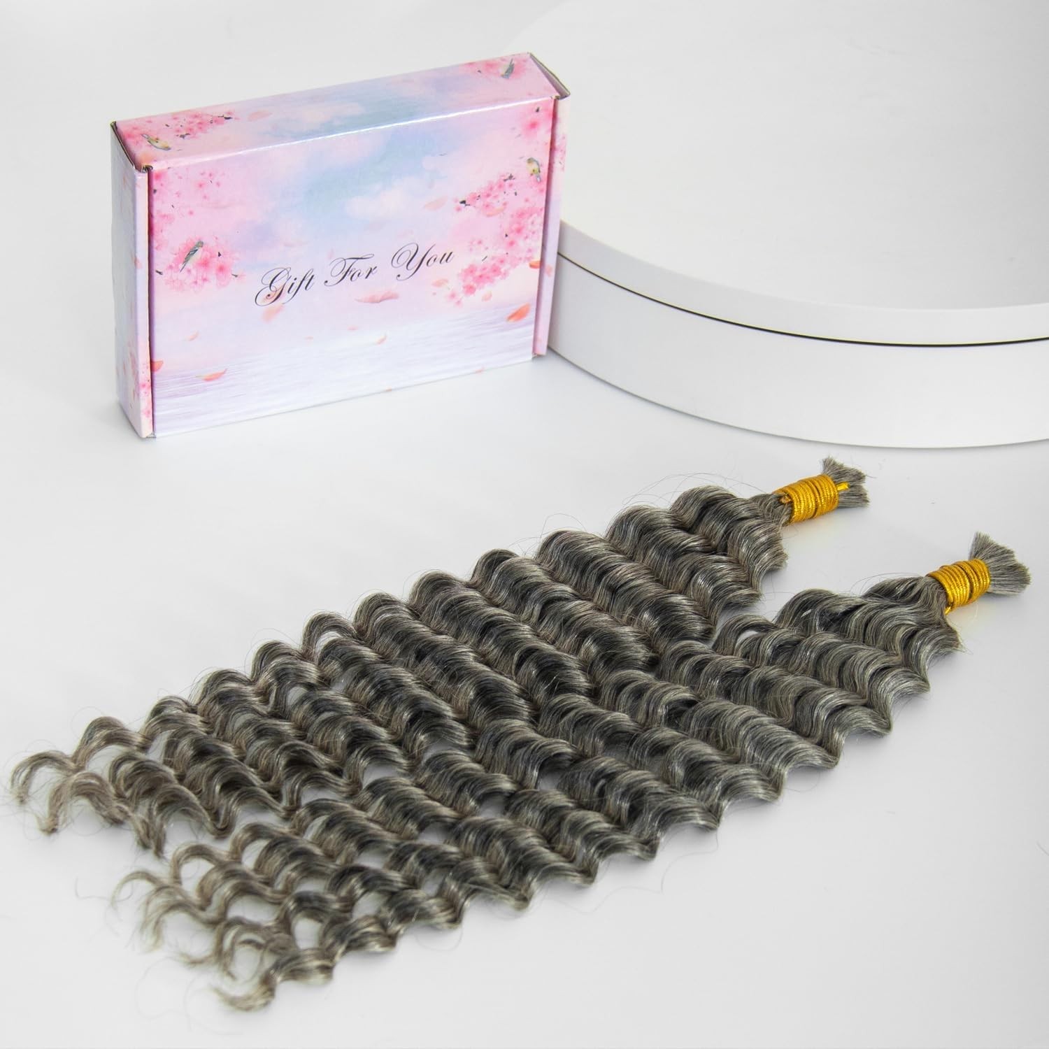 Krn Human Braiding Hair For Boho Braids 100G/Pack 2 Bundles Deep Wave Bulk