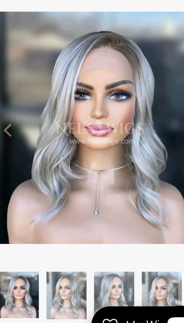 Nel’s Wigs ~ Beige Blonde Lace Front Long Bob Wig