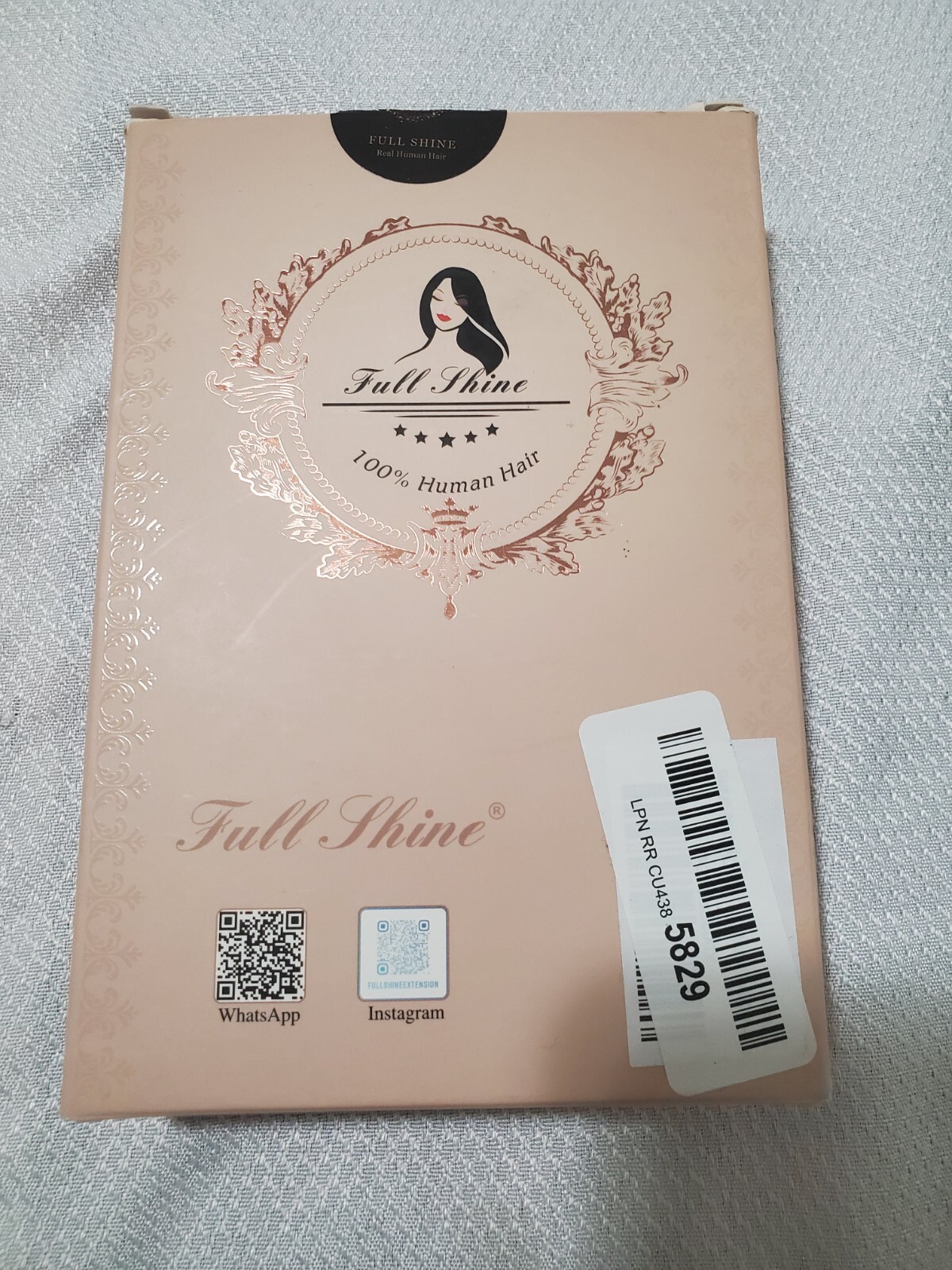 Full Shine Remy Clip in Hair Extensions Human Hair 12 Inches 10 Brown/16 HL