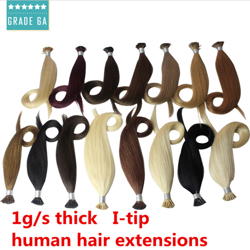 Keratin Fusion I/Stick Tip Remy Human Hair Extensions 16″18″20″22″24″26″28″ 50g