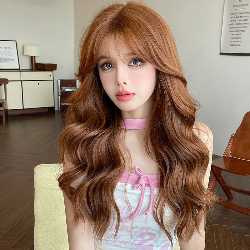T Part Hand Tied Lace Frontal Long Straight Wig Middle Part Synthetic Full Head