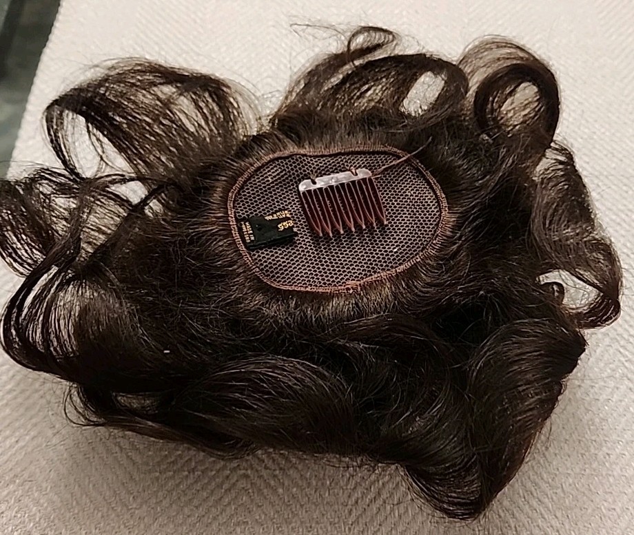 Vintage MCM Beauty Tress Human Hair Chestnut Brown Curl Wiglet Wig ~ Hong Kong