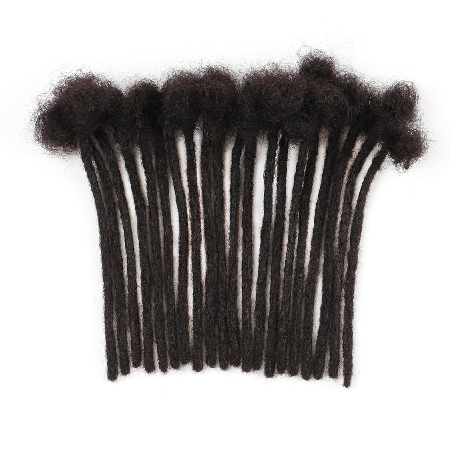 0.6cm Loc Extensions Human Hair 6-12 Inch 50 Strands Dreadlock Extensions Hum…