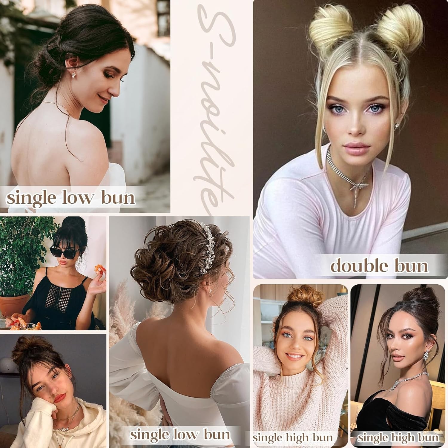 Messy Bun Hair Piece: 100% Remy Human Hair, Elastic, 10–12 Inch, Heat Resistant
