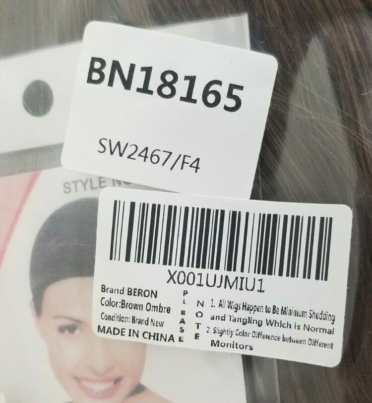 BERON 14″ Women/Girls Brown Wig – with wave … New with tags