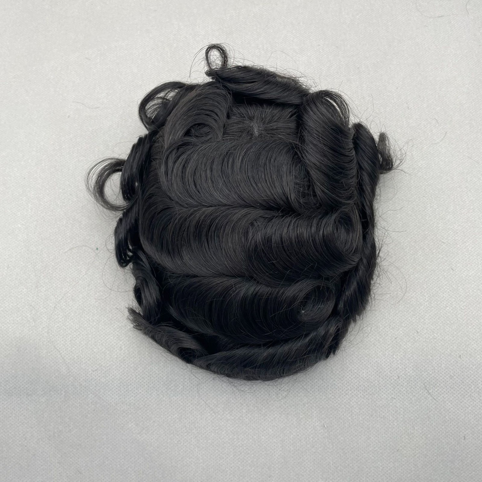 Blonde Thin skin 10×8″ Base Size Human Hair Pieces Replacement System For Men