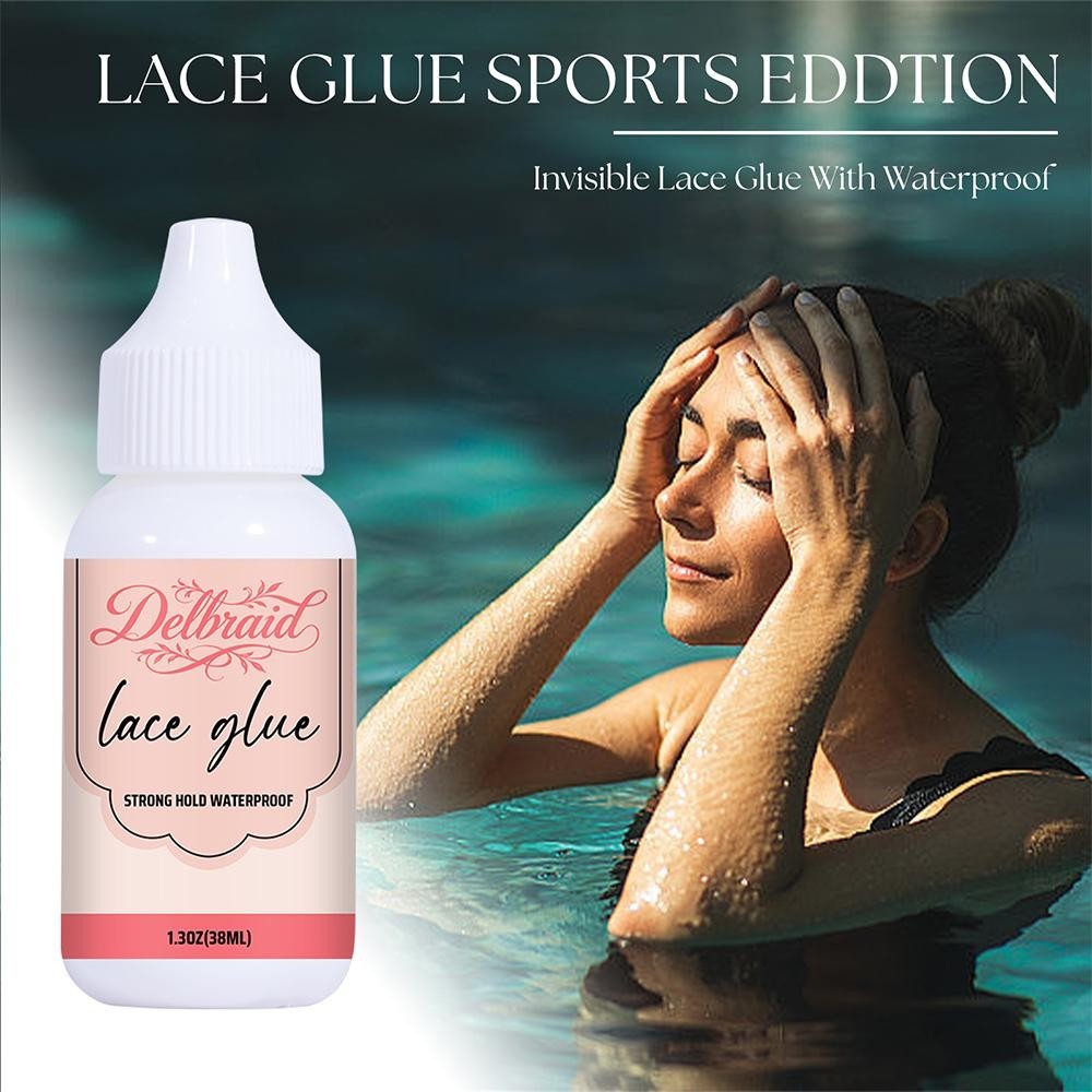 Delbraid Lace Glue Strong Hold, Skin Safe Adhesive for Wigs & Hairpieces, 3g tub