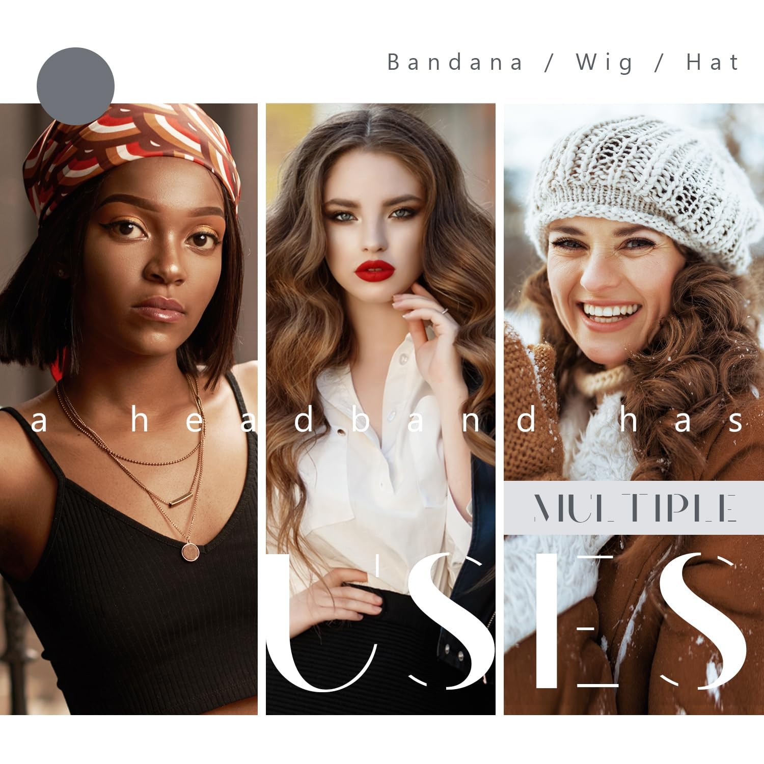 Velour Wig Grip Band Adjustable Non-Slip Headband for Wigs & Lace Fronts