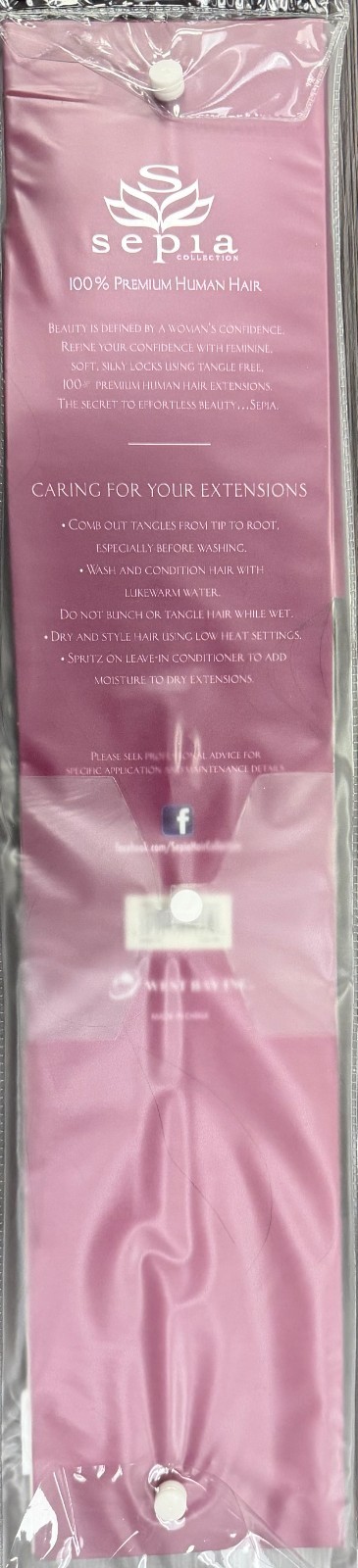 Sepia Premium Remy 100% Human Hair Extensions 22″ Silky Straight #27/613 Blend