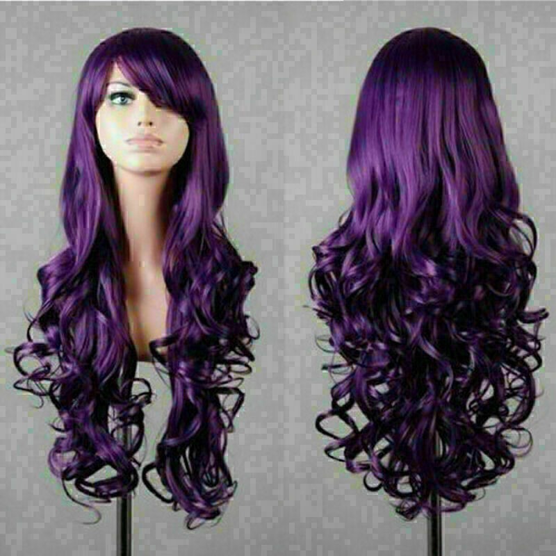 Womens Lady 80cm (32 ) Length Heat Resistant Big Spiral Curl Cosplay Wigs po