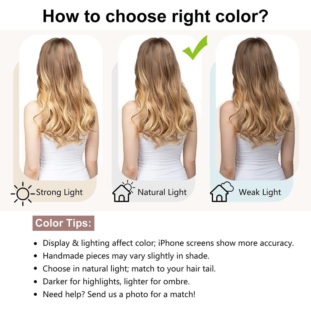 Clip in Hair Extensions – Thick Long Straight Layered Hair Extensions, Dirty …