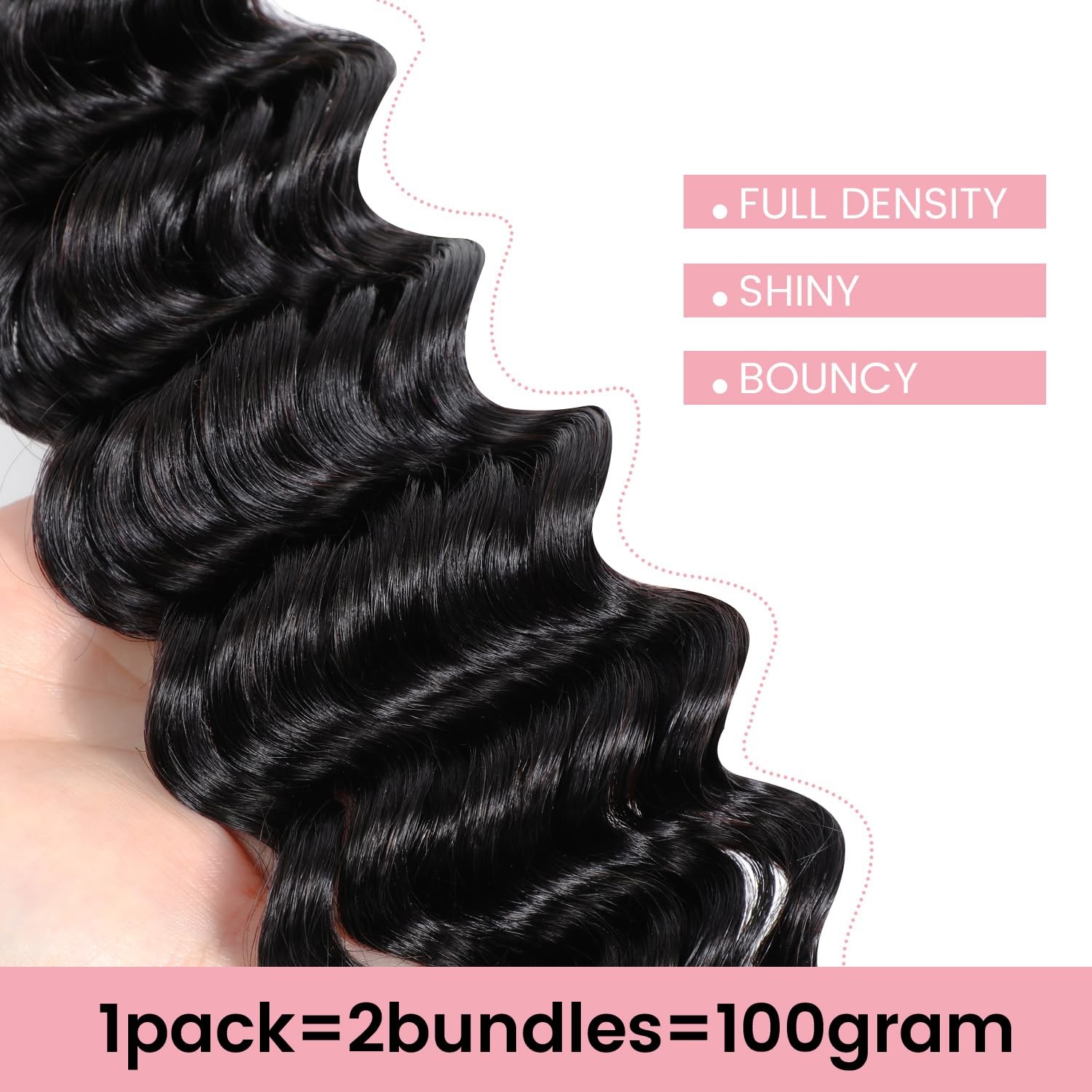 Urbeauty Human Hair For Boho Bob – Bohemian Hair For – Jet Black 14 In