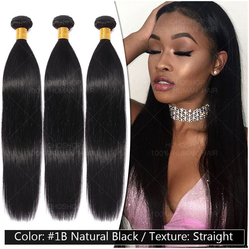 Thick 100-300g 1-3 Bundles 7A Unprocessed Brazilian Virgin Human Hair Cheap C151