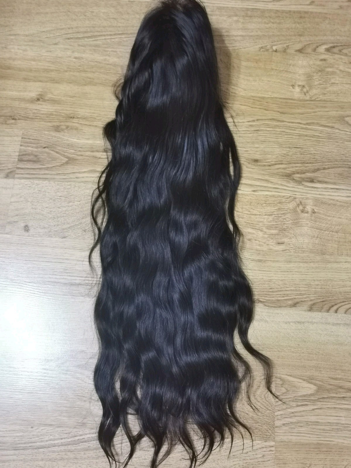 28″ High Quality 13×6 Lace Front Natural Black Straight Human Hair wig