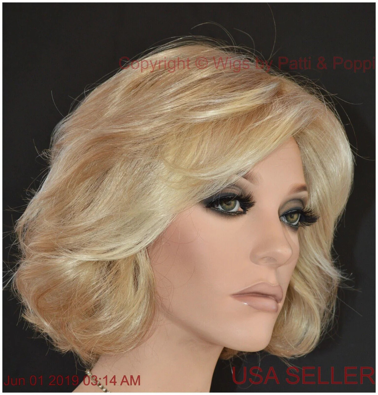 Modern Motif Gabor Wigs GL14-22SS Sandy Blond Lace Front monopart Beachy Waves