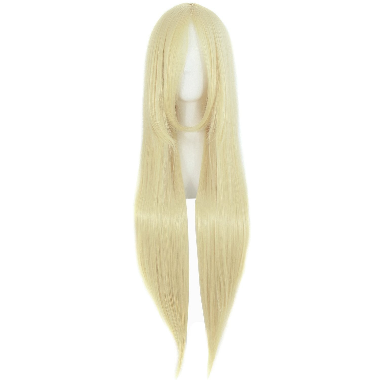 High Temperature Fiber 32″ Straight Light Blonde Wig – Perfect for Cosplay