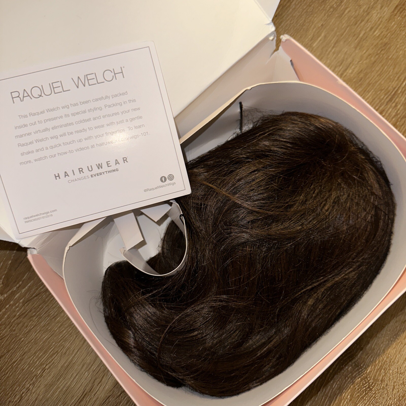 Transformations Top Piece By Raquel Welch ￼ RL6/30 Copper Mahogany Hairuwear NWT