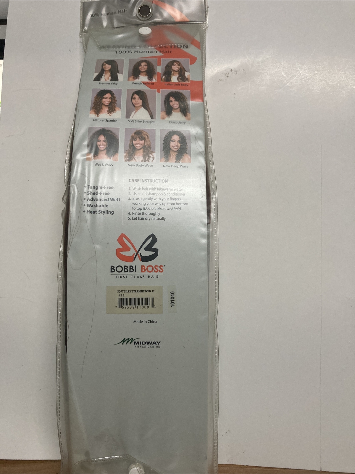 Bobbi Boss 100% Human Hair for Weaving Soft Silky Straight 12″ Color: 33