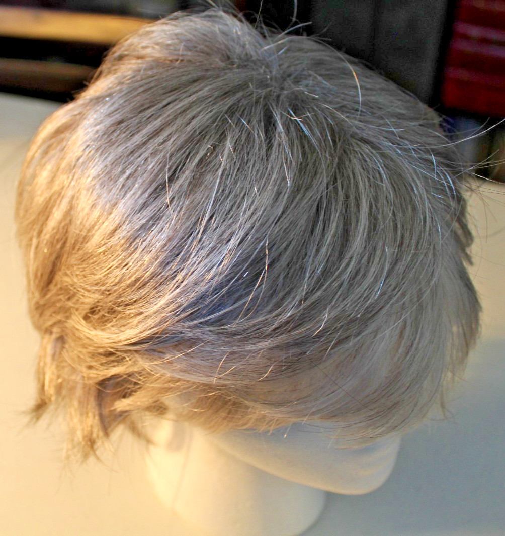 Millie Noriko Wig by Aderans Silver Stone Hair Piece Made in Japan 1655
