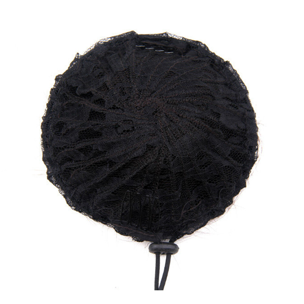 Women Girls Updo Chignon 100% Real Human Hair Bun Clip On Hair Piece Extensions