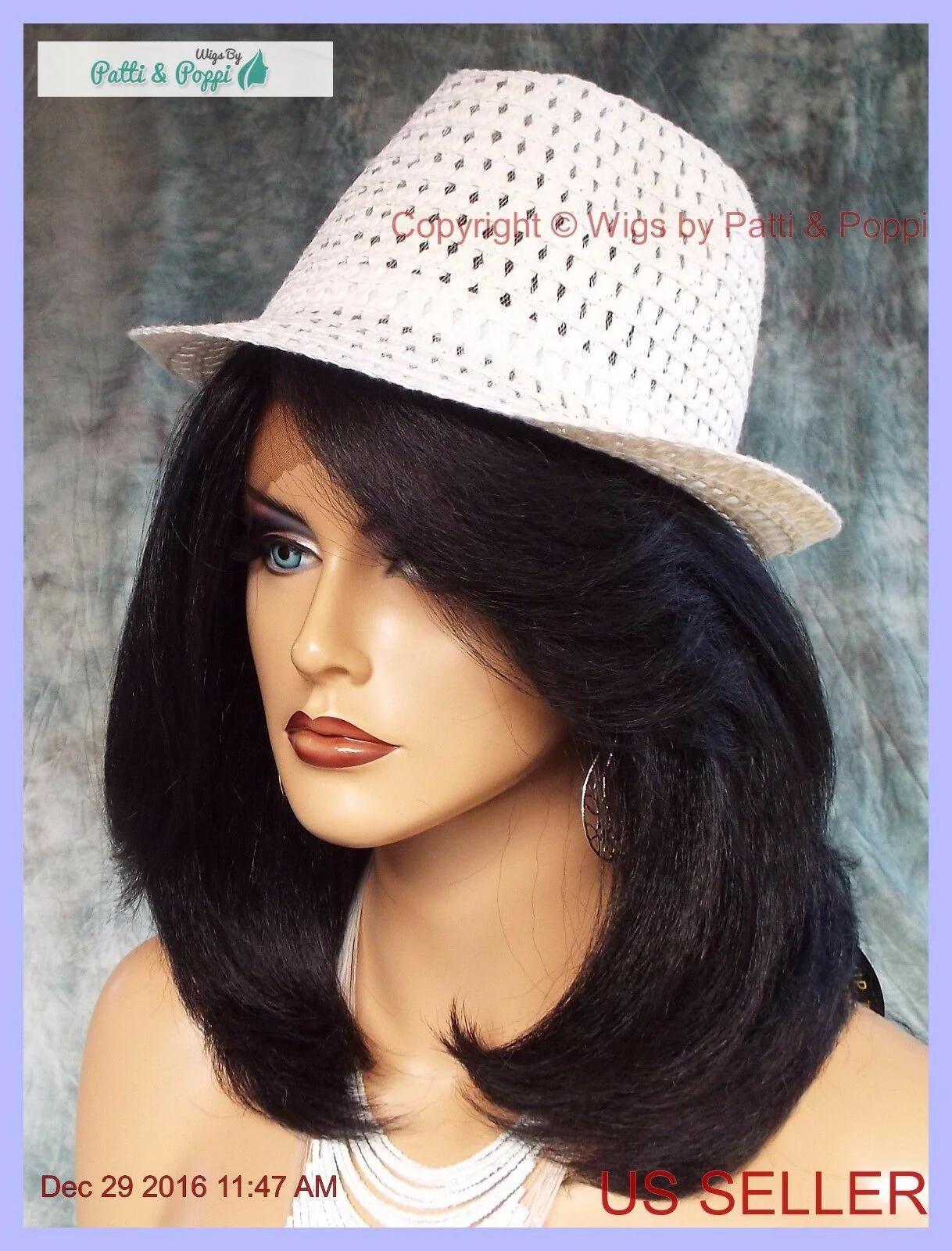 LACE FRONT LACE C PART YAKI LAYERED COLOR 1B GORGEOUS SEXY US SELL 1132