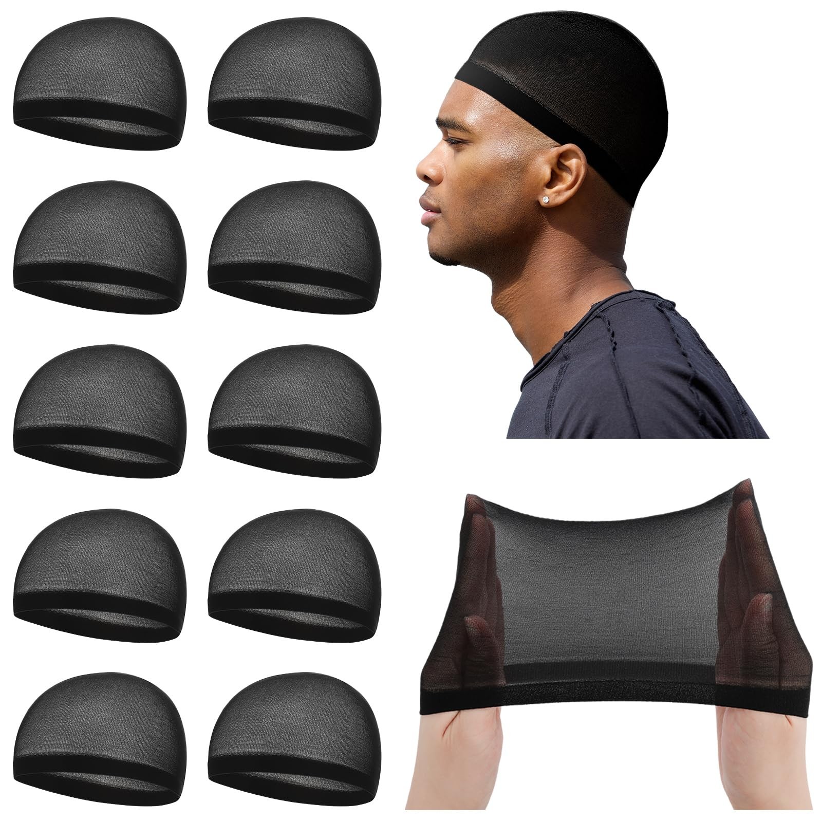 Ramede Stocking Wave Cap for Men Adult Stretchy Nylon Skull Wave Lightweight …