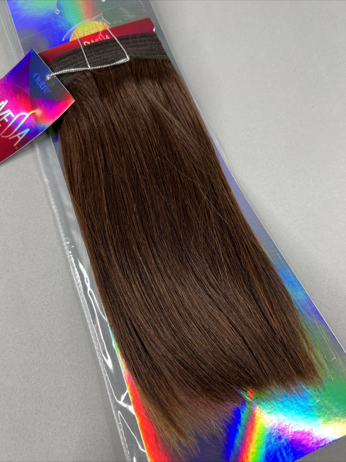 10s 9” Yaki Straight #4 Dark Brown Duvessa Remi 100% Human Hair Track Extensions