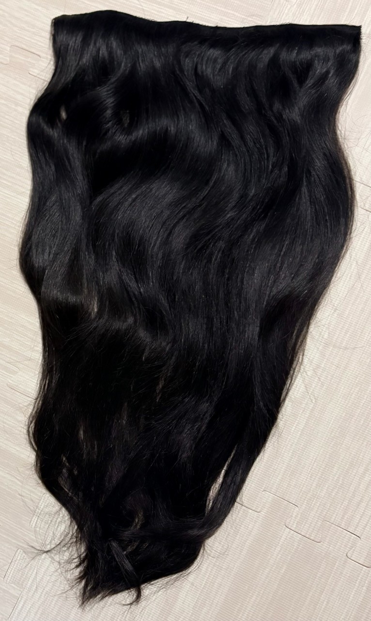 Hidden Crown Human Hair Extension Black 22in