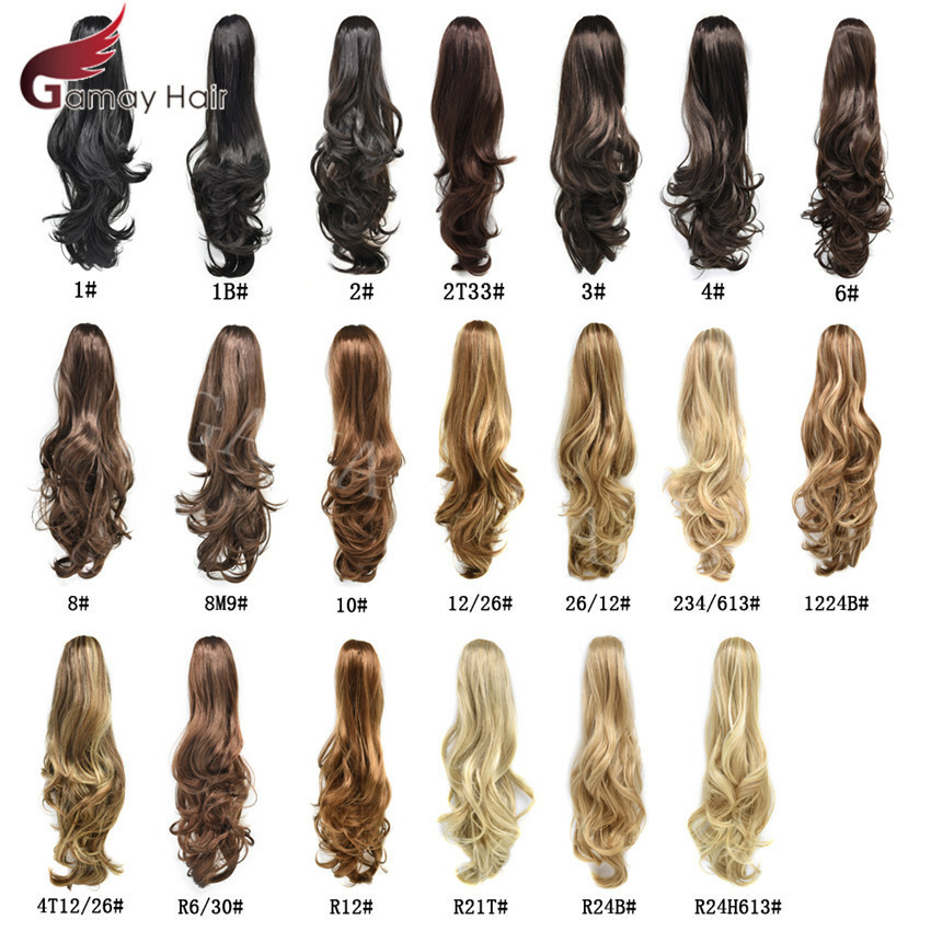 Thick Jaw Claw Clip In Ponytail Curly Wavy Hair Extensions Natural As Human Hair