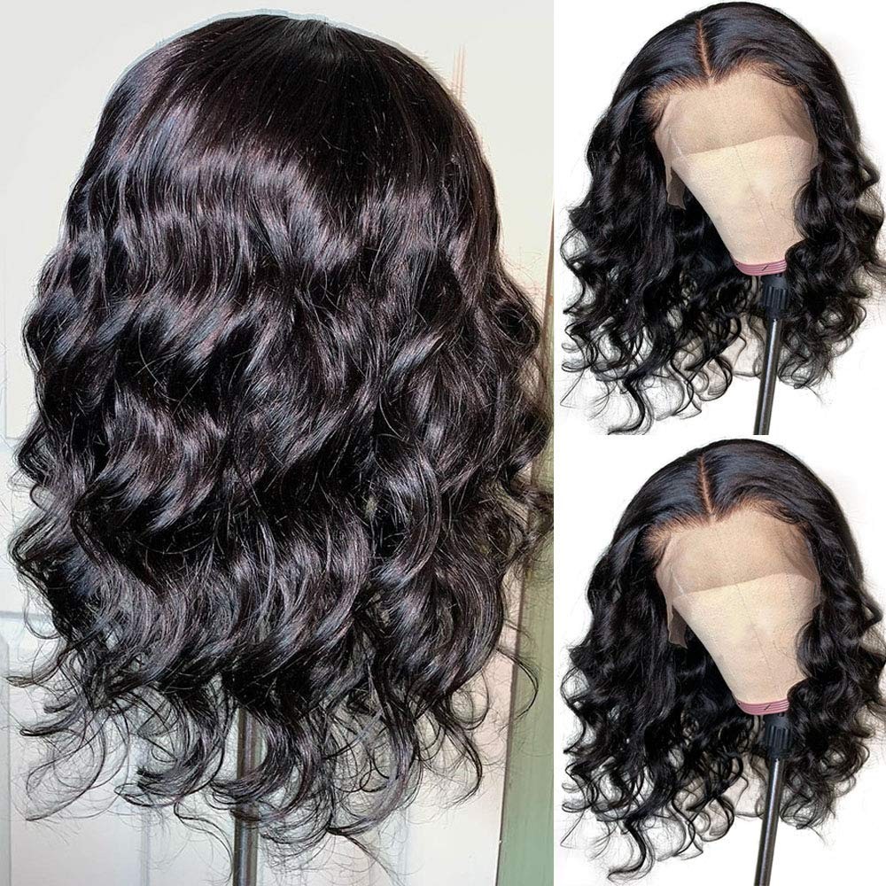 HD 13X4 Lace Front Human Hair Wigs Pre Plucked Hairline Glueless Body Wave 16