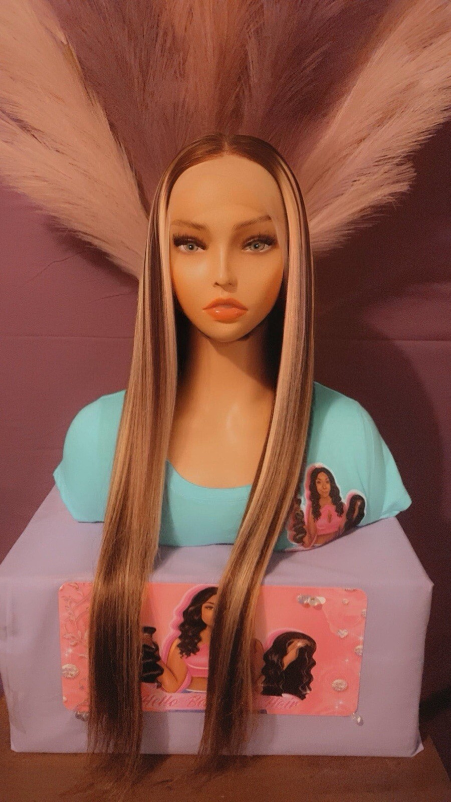 Johnetta Unit_Custom Blonde Highlights 13X4 HD Lace Frontal Human Hair Wig