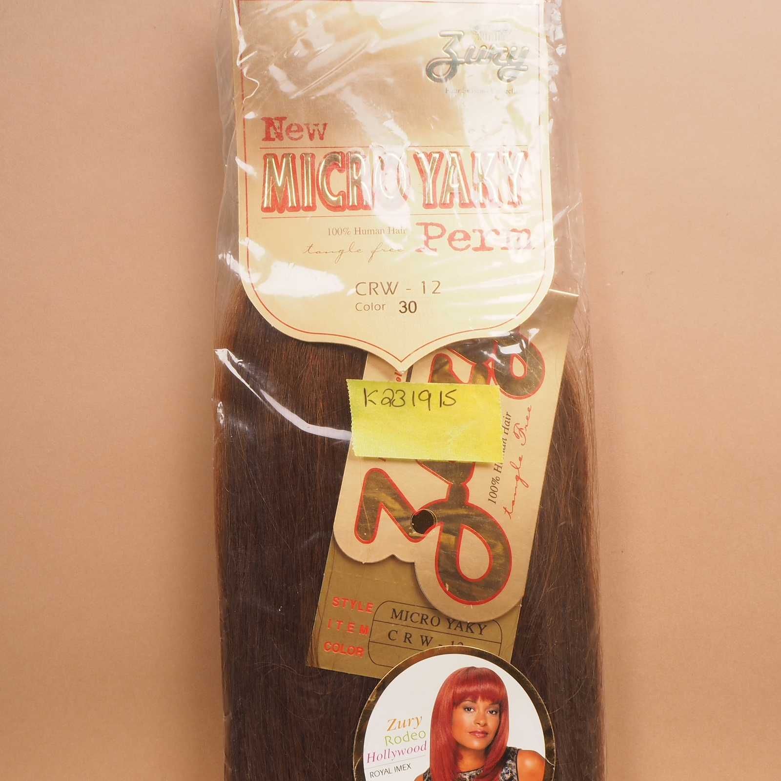 Zury Micro Yaki Sew In Weave Weft Human Hair Extensions M. Auburn 30 12″ CRW-12