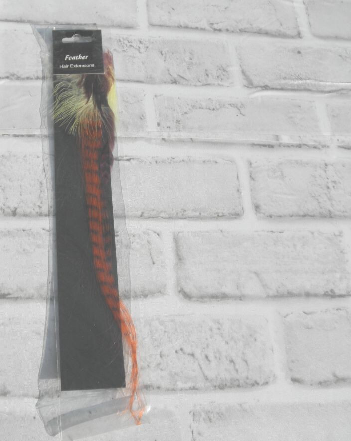 NEW SYNTHETIC FEATHER HAIR EXTENSION (MULTI-COLOR ) 11″ LONG #20