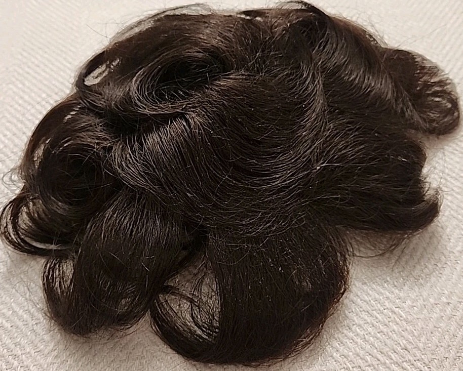 Vintage MCM Beauty Tress Human Hair Chestnut Brown Curl Wiglet Wig ~ Hong Kong