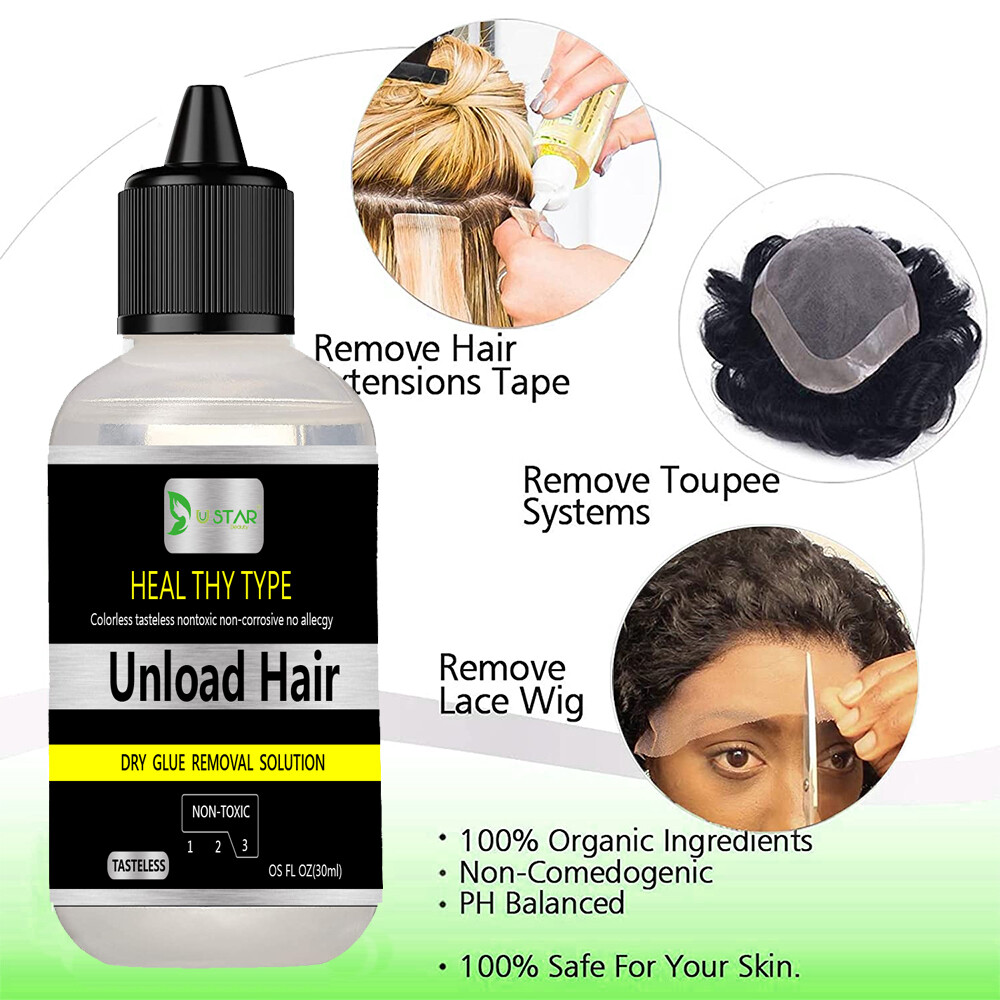 Lace Wig Adhesive 1.3 oz Glue and Glue Remoevr 1.0 oz for Hair Replacement Wig