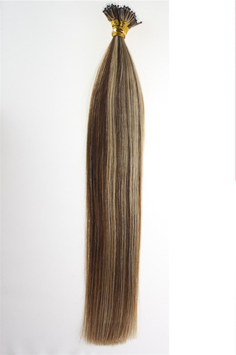 14Inch Keratin Nano Beads Ring Tip Real Remy Human Hair Extensions 0.8g/s