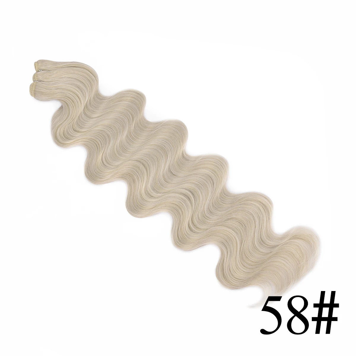 Blonde Ombre Body Wave Hair Bundles Thick Synthetic Hair Extensions Loose Deep