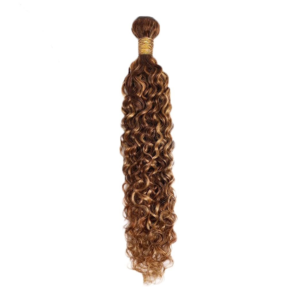 P4/27 Highlight Brown Bundles Water Wave Bundles Human Hair 24 Inch Unprocessed