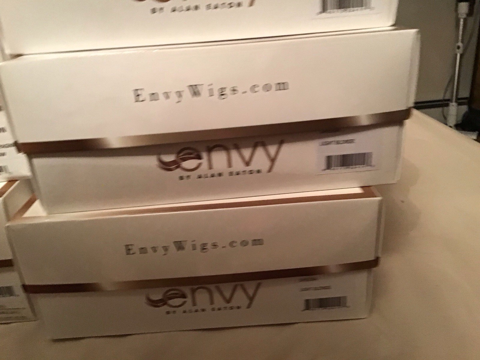 NEW IN BOX WIG ENVY BELINDA PLATINUM SHADOW New ATELIER HAND TIED SWISS CAP